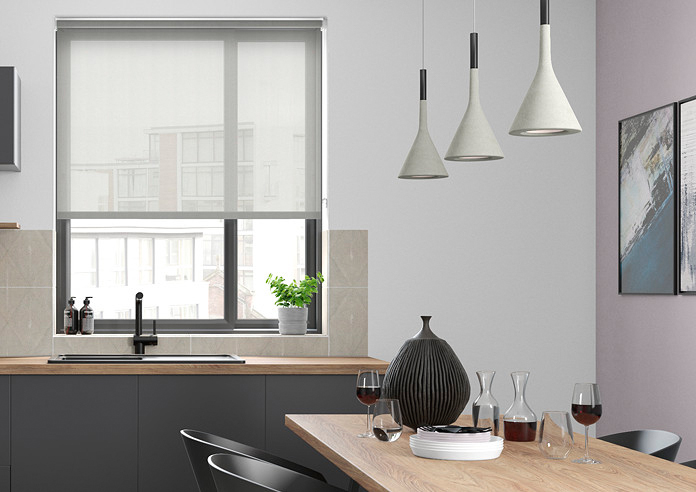Crystalline Voile, Light Grey - Roller Blind - Image 3